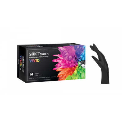Soft touch Vivid μαύρο 100τεμ 
