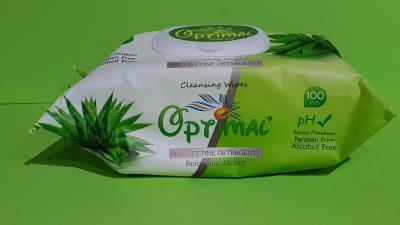 OPTIMAL Μωρομάντηλα aloe vera 100τεμ καπάκι