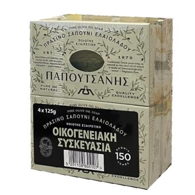 ΠΑΠΟΥΤΣΑΝΗΣ ΣΑΠΟΥΝΙ ΠΡΑΣΙΝΟ ΑΓΝΟ 4Χ125γρ